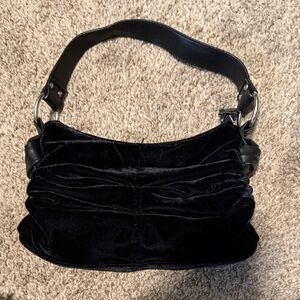 Elegant Black Velvet Women's Bag